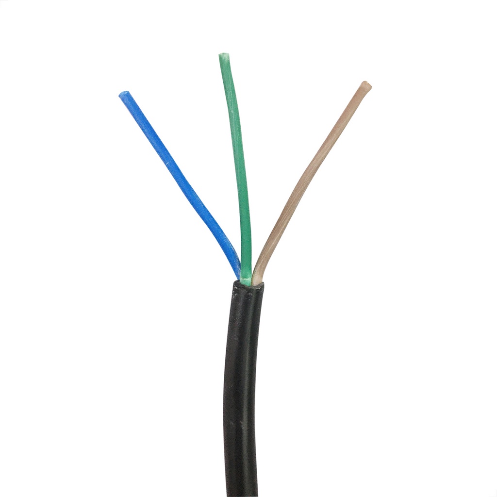 Cabo PP 3X1,00 MM Elétrico Flexível Preto - 5 Metros