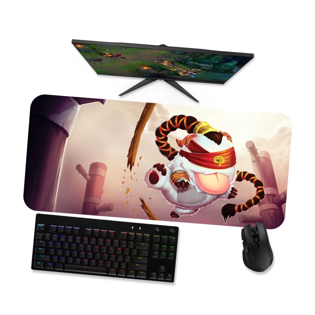 Mouse Pad Gamer Grande LoL  PORO LEE SIN 1  LoL 90x40 80x40 60x40 70x30 45x40