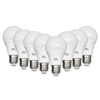 Kit 8 Lampadas Led Bulbo A65 12w Bivolt E27 6500k Luz Branca