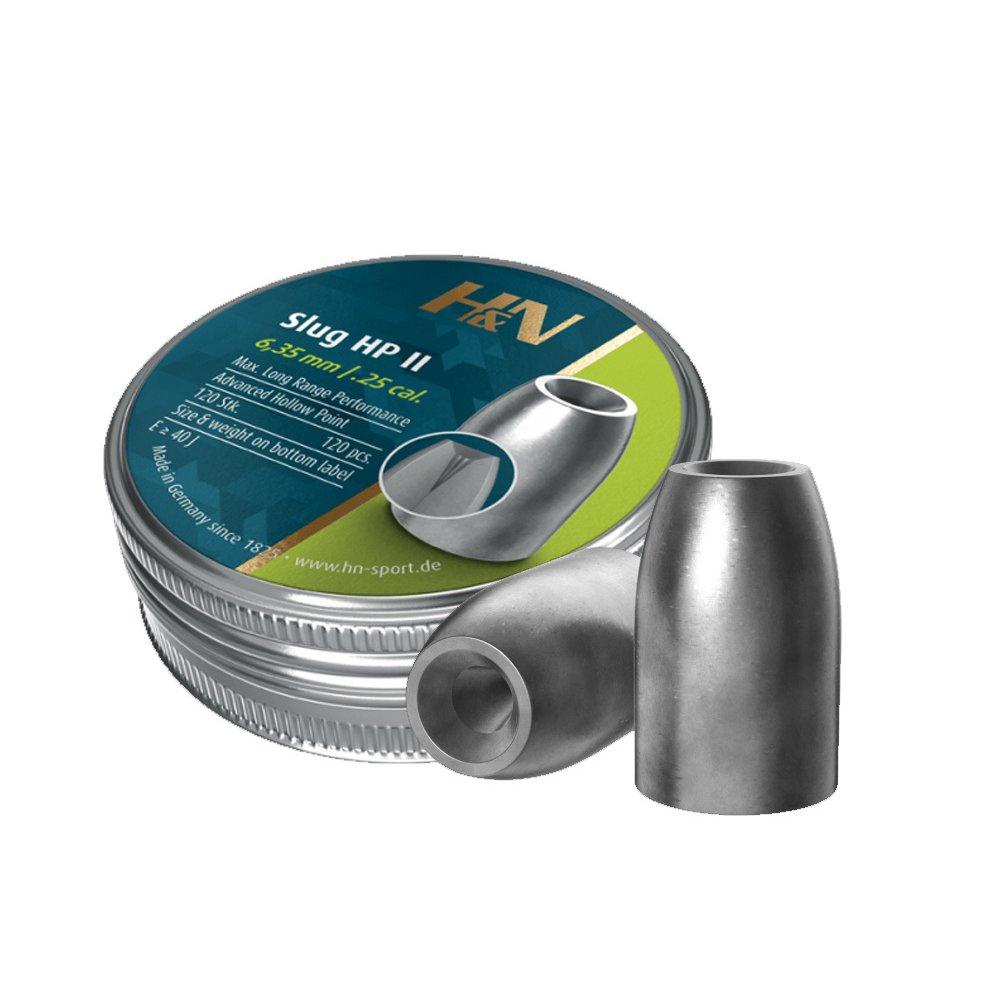Chumbinho Profissional H&n Slug HP II 250 32gr Big Bore 6.35 - Sports & Outdoors