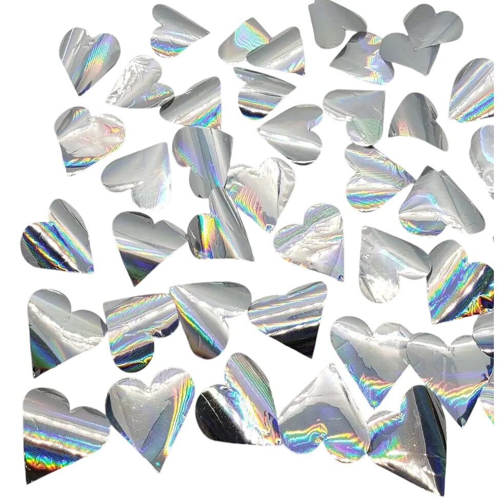 Confete Metálico Coração para Balão - Holográfico - 25g - 1 unidade - Rizzo - Home & Living