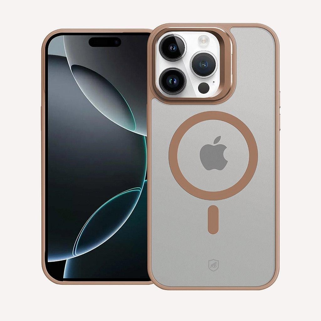 Capa Case Capinha para iPhone 16 Pro Max - MagSafe Titanium Desert - Acabamento Metálico -  Gshield em Oferta na Shopee