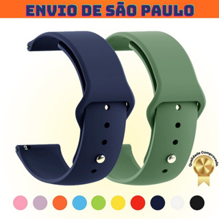 Pulseira 20 / 22mm De Silicone Colorida EXCLUSIVA Para Amazfit GTR | GTR 2-2E | GTR 3- 3 PRO GRT 4 em Oferta na Shopee