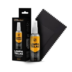 Gshield Kit Limpa Telas Bactericida Grip Clean com Flanela de Microfibra para Limpeza de Telas e Acessórios, 30ml