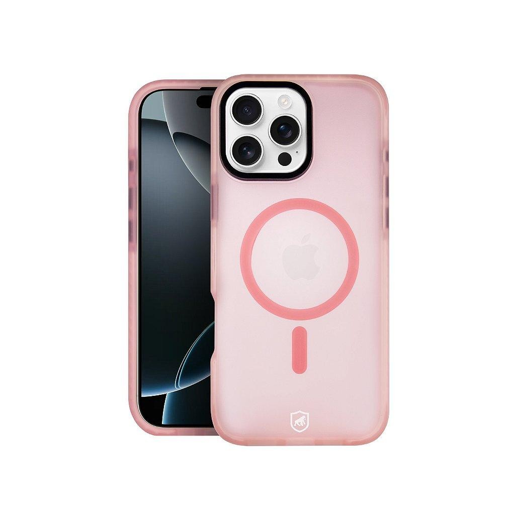Capa Case Capinha MagSafe Pro Rosa para iPhone 16 Pro Max - Carregamento Rápido - Gshield em Oferta na Shopee