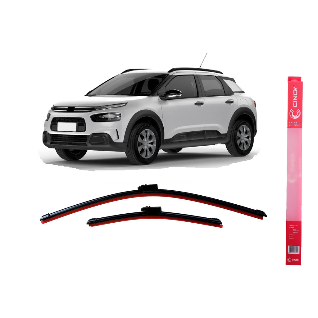 Palheta Silicone C4 Cactus 2018 2019 2020 2021 Limpador Parabrisa Dianteiro Encaixe Original Especifico Cinoy