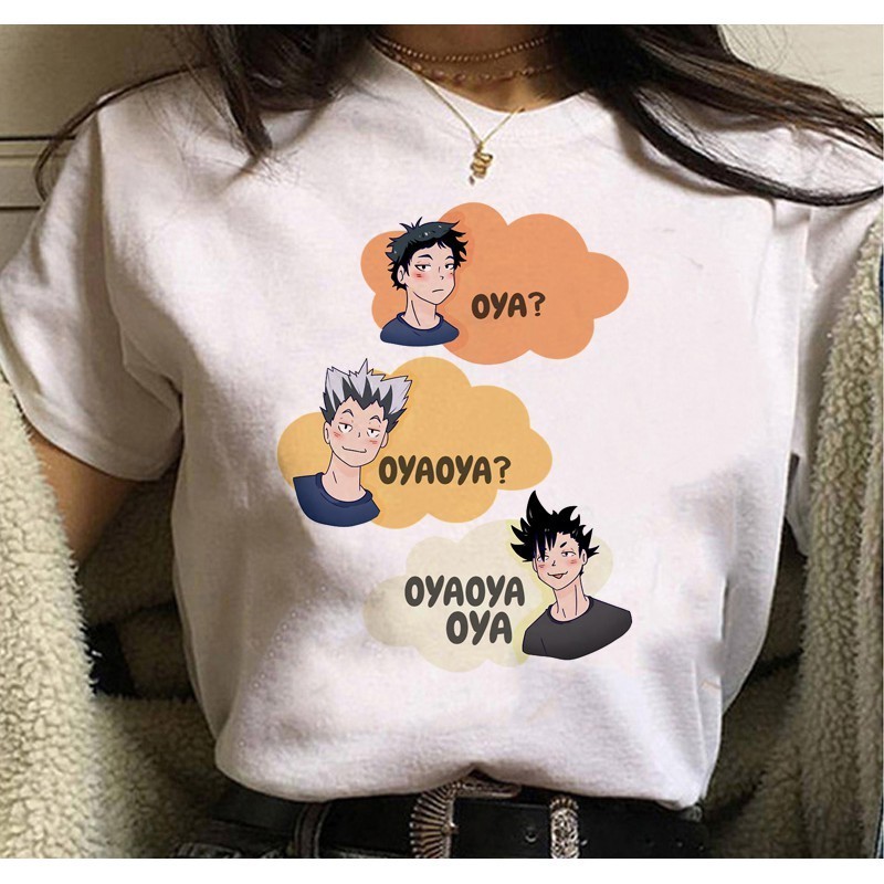 camisa Camiseta Basica Camisa Haikyu Volei Pequeno Gigante Oya Unissex UNISSEX
