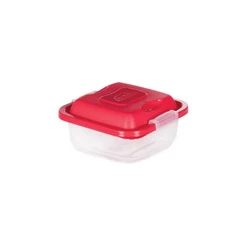 Pote de Plástico Retangular 570 ml com Travas Clic e Trave