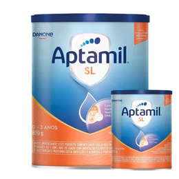2 latas-  Aptamil Sl Fórmula Infantil Em Pó Danone 800g- Sem Lactose