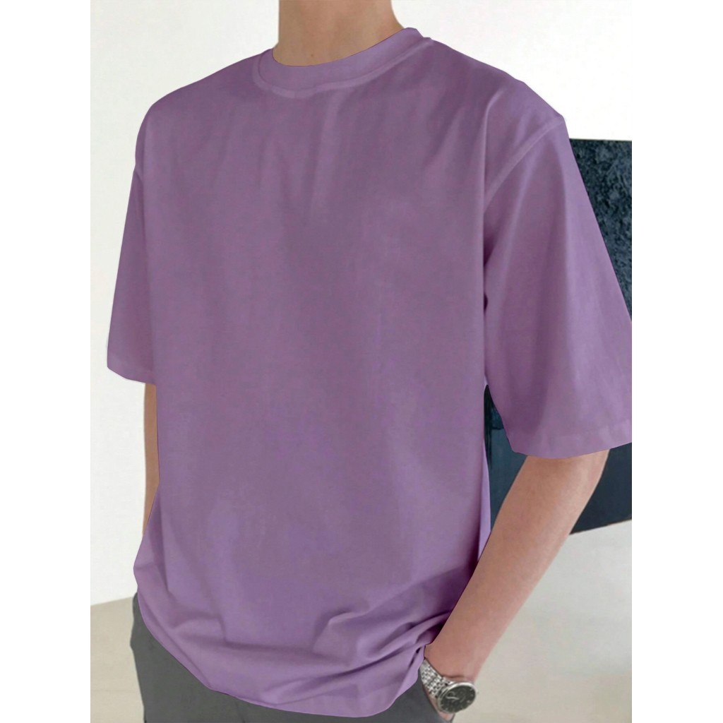 Camiseta Estilosa Masculina Confortável Blusa Oversized Esportiva Lisa Frente Costa Unissex T Shirt