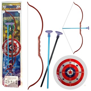 Kit Arqueiro Arco E Flecha Infantil Com Alvo Brinquedo Dardo