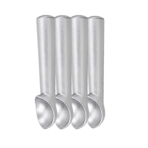 Kit 4 Colher De Sorvete Bola Em Aço Inox Profissional - Home & Living