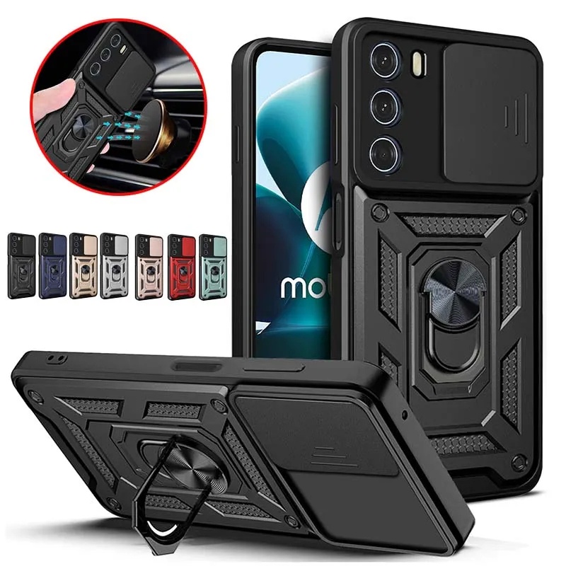 Capa Da Armadura Para Motorola E20 E30 E40 E13 E22 Edge 20 30 40 Pro Moto Ultra 30NEO 30Fusion G100 G200 Do Suporte De Rotação