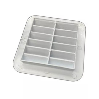 Kit 2 Grades Ventilação Quadrada Encaixe 13x13 Exaustores