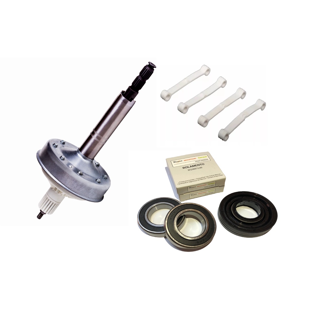 Kit Mecanismo Cambio Brastemp Original Eixo Curto Bwb09ab