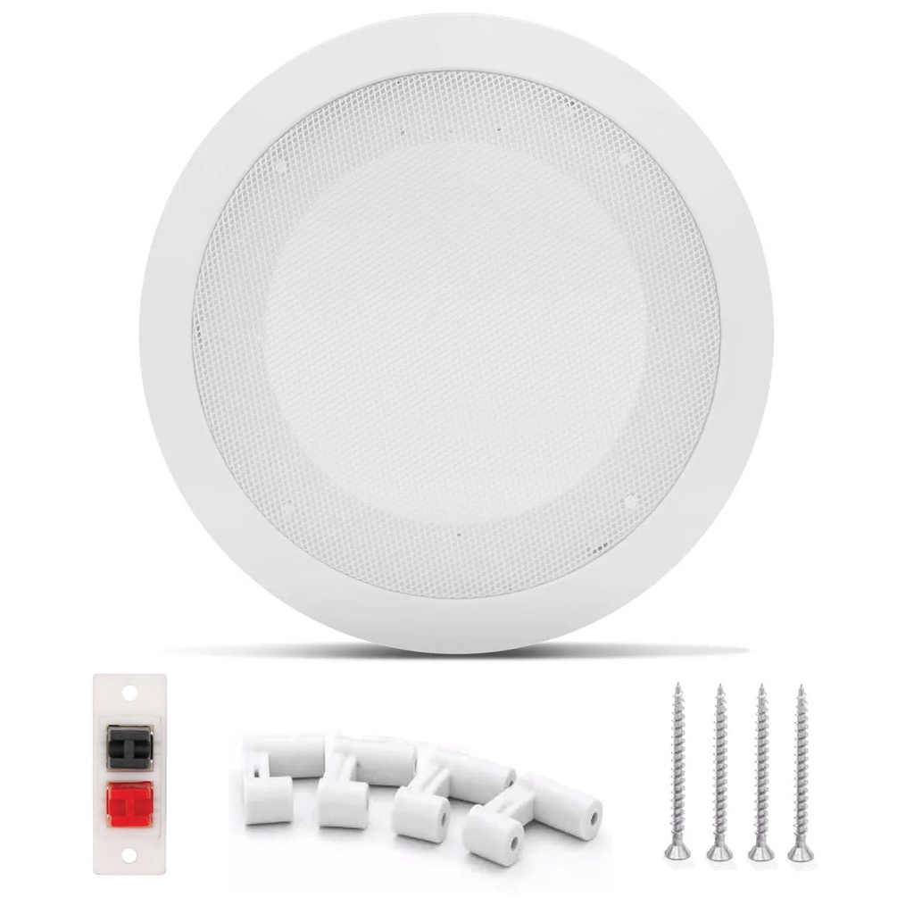 Base Arandela de Teto de Metal Para Alto Falante 6" Som Ambiente Gesso - 1 Peça