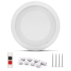 Base Arandela de Teto de Metal Para Alto Falante 6" Som Ambiente Gesso - 1 Peça