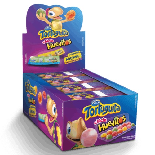 Chiclete Tortuguita Huevitos 12 Unidades 25g Arcor em Oferta na Shopee