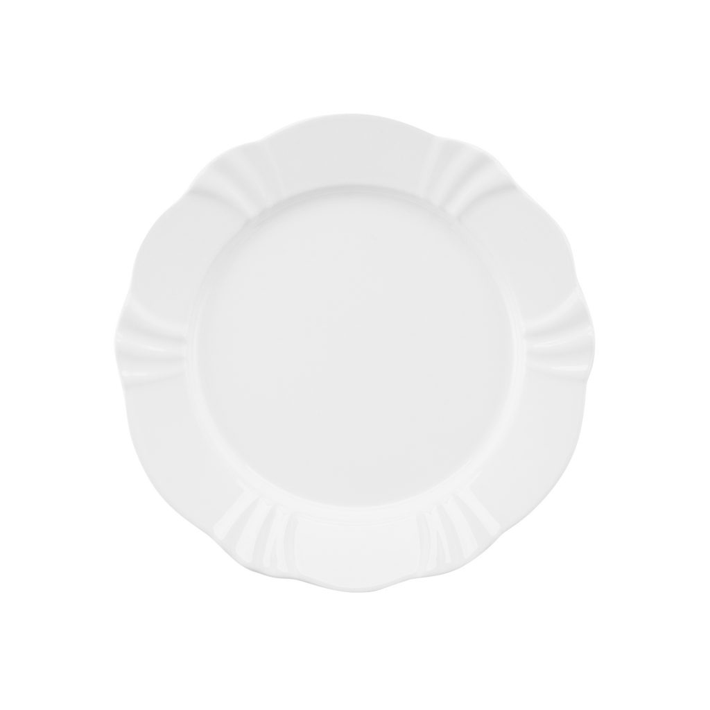 Prato de Sobremesa Soleil White 23cm Oxford Porcelanas Branco