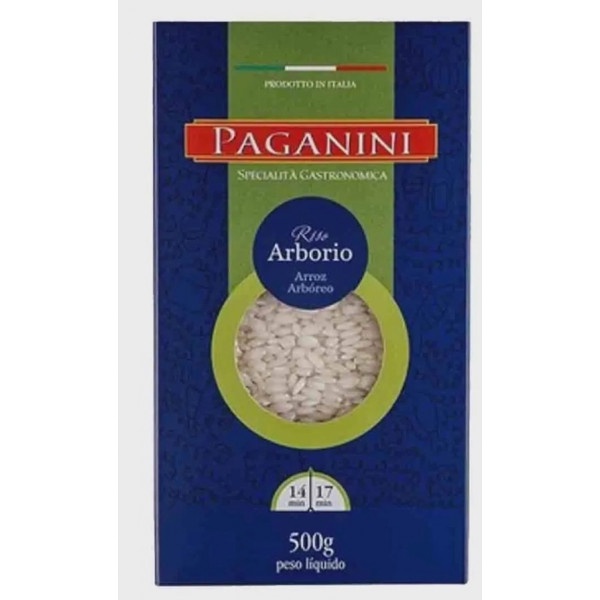 ARROZ PAGANINI RISO ARBORIO 500G em Oferta na Shopee