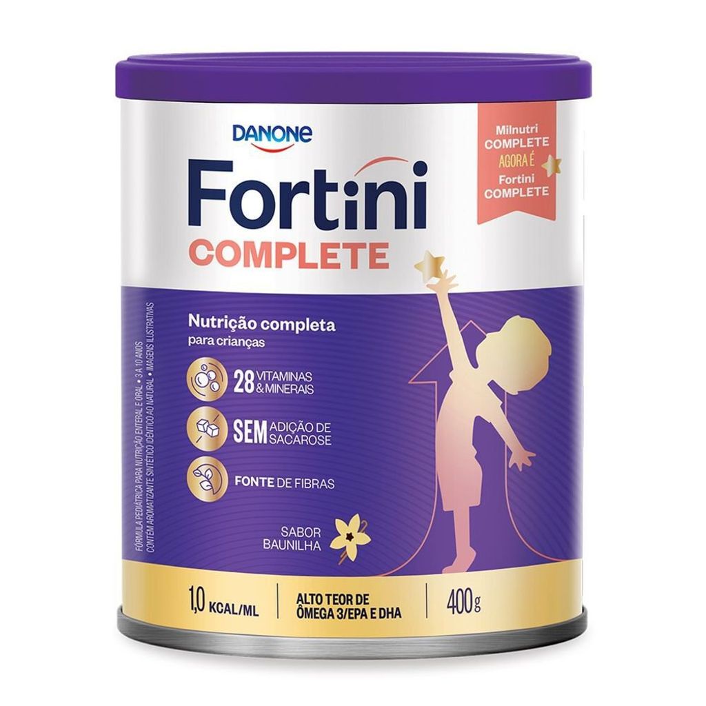 Fortini Complete Sabor Baunilha 400g em Oferta na Shopee