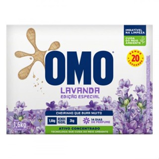 Lava-Roupas Pó Lavanda Caixa Omo 1,6 Kg