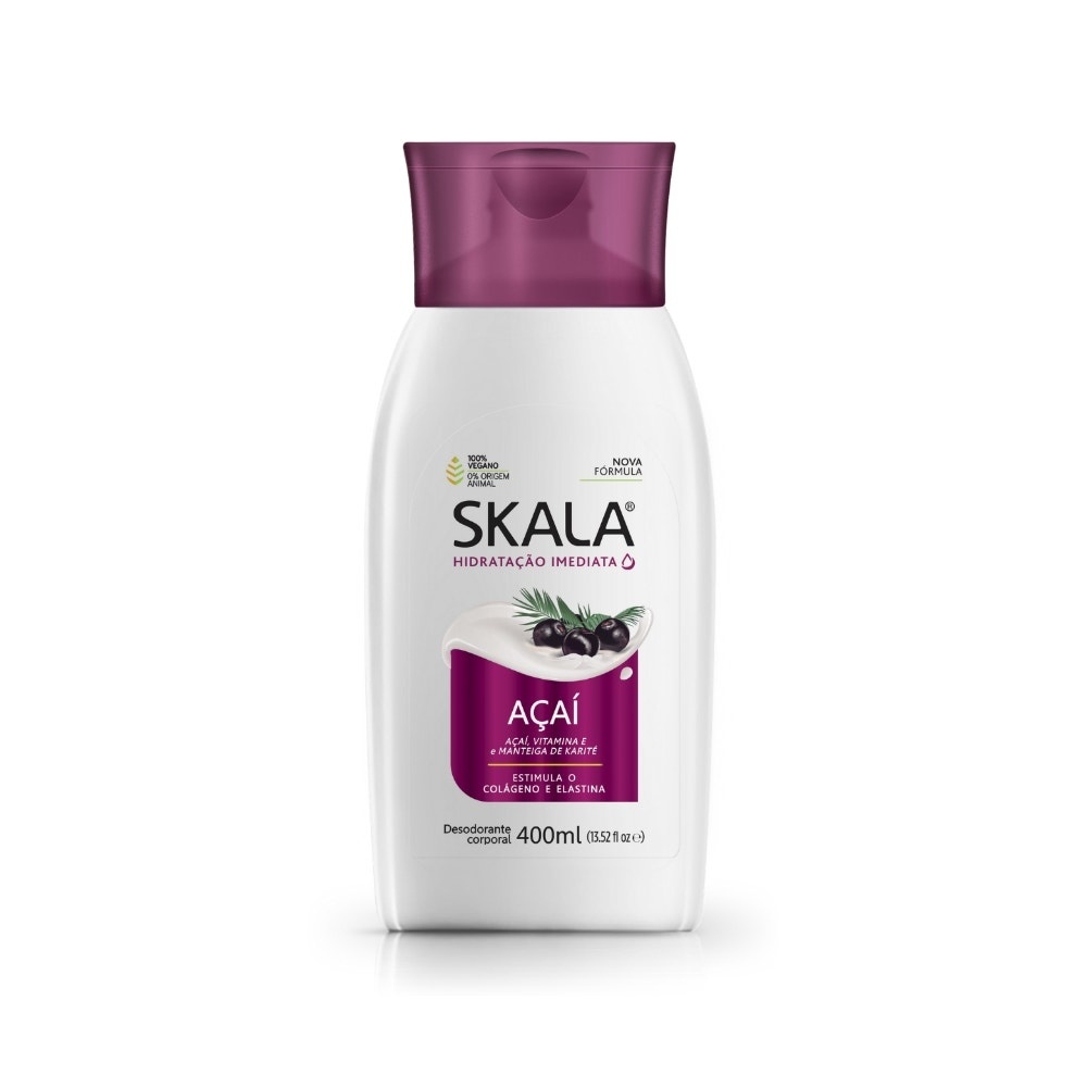 Loção Hidratante Corpo Skala Açaí 400ml em Oferta na Shopee