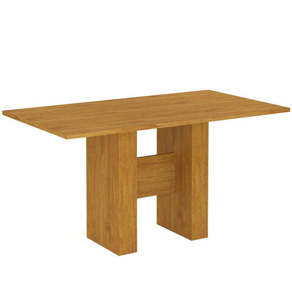 Mesa De Jantar Viero Dublin Mel MDP 6 Lugares 1,36x80cm - Home & Living