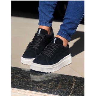 Tênis Feminino Casual Dia a Dia Preto/Nude/Branco/ 34 ao 39