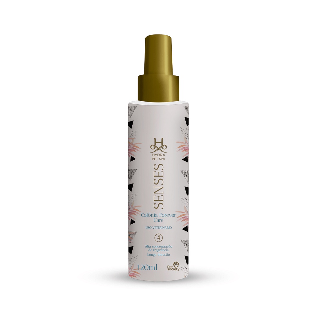Colônia Pet Cachorro e Gato Hydra Pet Spa Senses Colônia Care Extrato de Algodão 120mL