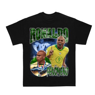 Camiseta Ronaldo Fenomeno Futebol Vintage Algodão Lançamento Unissex Plus Size Envio Rapido