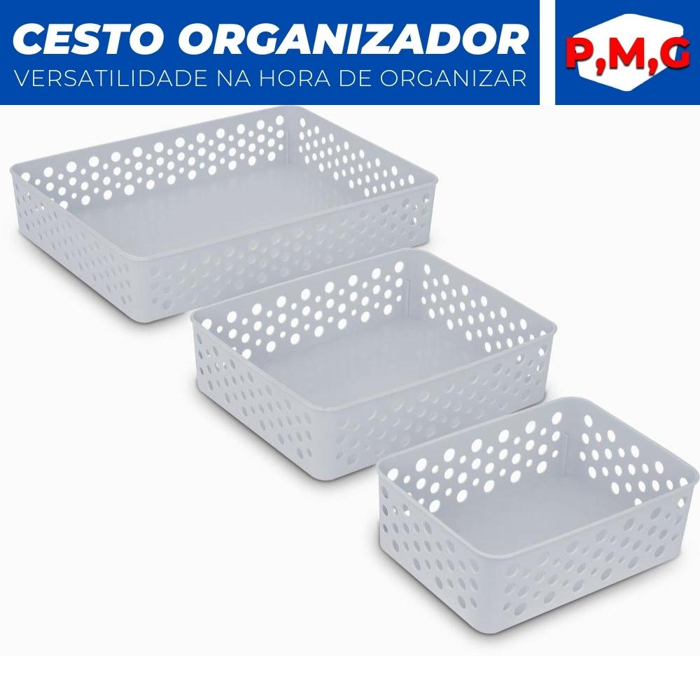 Cestos Organizador Rattan Multiuso P,M,G Armário Gaveta Lavanderia