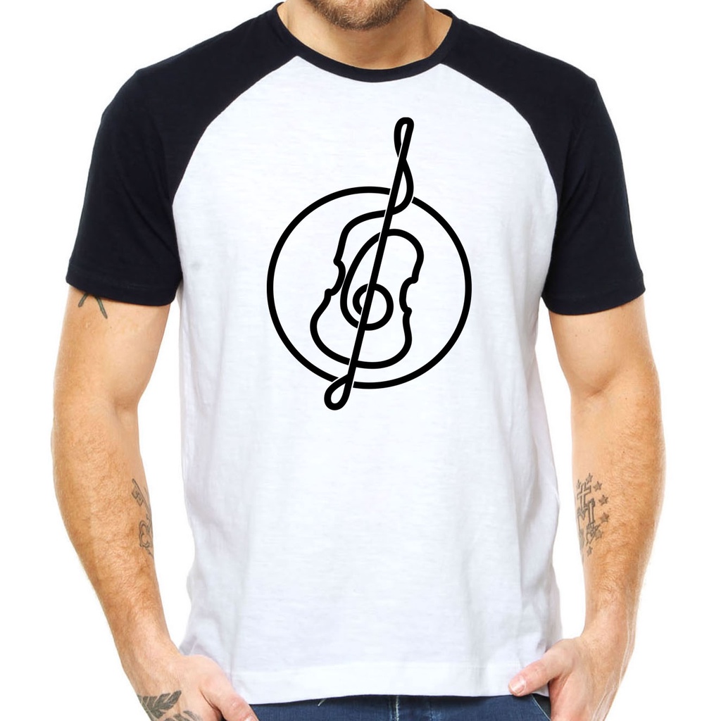 Camiseta contra baixo camisa violoncelo música músico