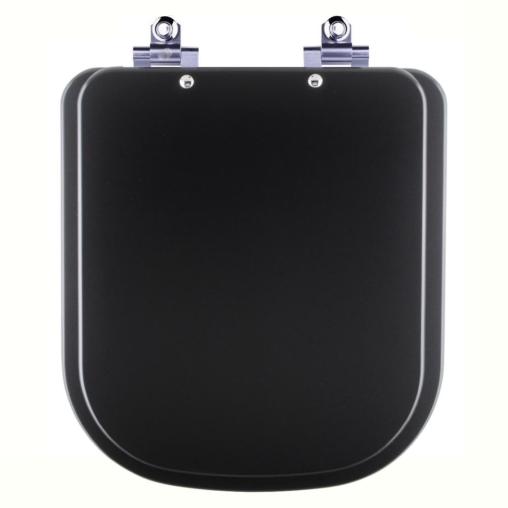 Assento Sanitário Soft Close Axis Ébano Fosco (Preto Fosco) para vaso Deca