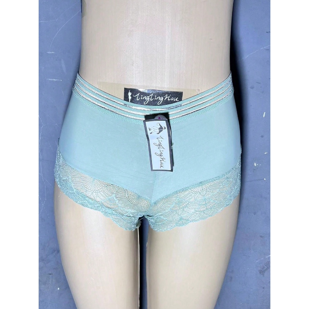 Kit com 4 Calcinhas sem costura de Renda Box Shortinho Cueca Boxer Feminina Linda Lingerie Moda íntima