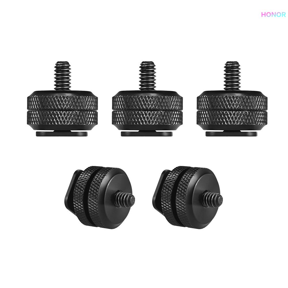 5pcs Montagem Da Sapata Quente Câmera Para 1/4 "-20 Adaptador De Parafuso De Tripé Flash DSLR Camera Rig A0221 em Oferta na Shopee