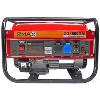 Gerador a Gasolina 3,5 KVA 4 Tempos Bivolt ZMAX em Oferta na Shopee