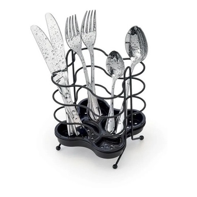 Suporte Escorredor de Pia Porta Talheres New black Arthi em Oferta na Shopee