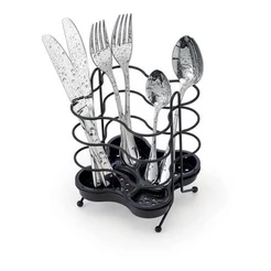 Suporte Escorredor de Pia Porta Talheres New black Arthi