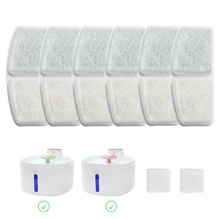 Filtros de substituição para dispensador de fonte de água de aço inoxidável newpet com sistema de filtragem de 6 camadas, 6 pacotes em Oferta na Shopee