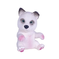 Brinquedo Cachorrinho Filhote Pet Love Husky 11cm Plástico Vinil 3+ anos com Cabeça Articulada Cotiplas - 2668