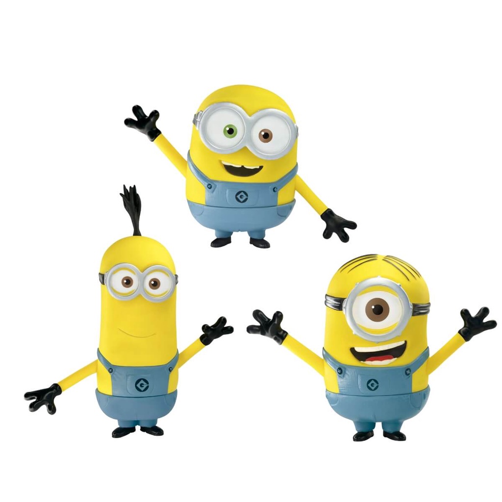 Unidade Sortida Brinquedo Boneco de Vinil Minion Articulado Bob ou Stuart ou Kevin Líder - 2788 em Oferta na Shopee