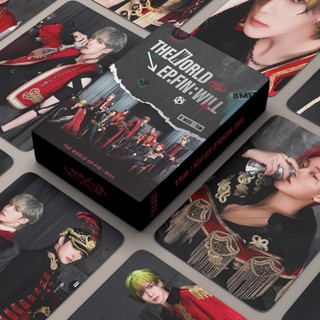 55pcs/box ATEEZ Lomo Cards Album THE WORLD EP.FIN WILL Photocards Kpop Postcards