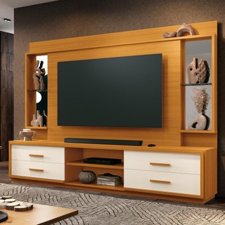 Estante Home para TV até 75 Polegadas com Espelho 4 Gavetas Libéria em Oferta na Shopee
