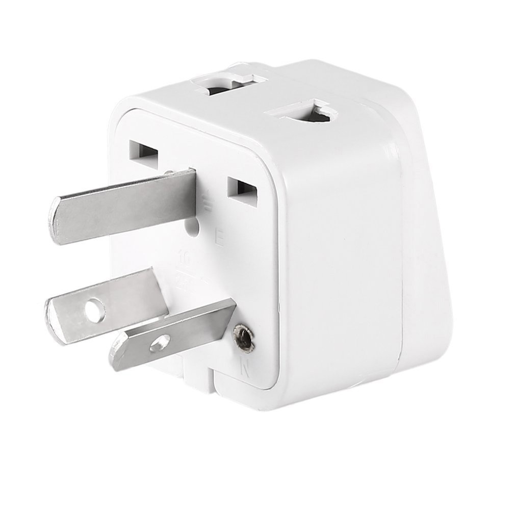 FAST//3 pin Chinese Power Plug Adapter Travel Converter Australia UK USA EU★QE11