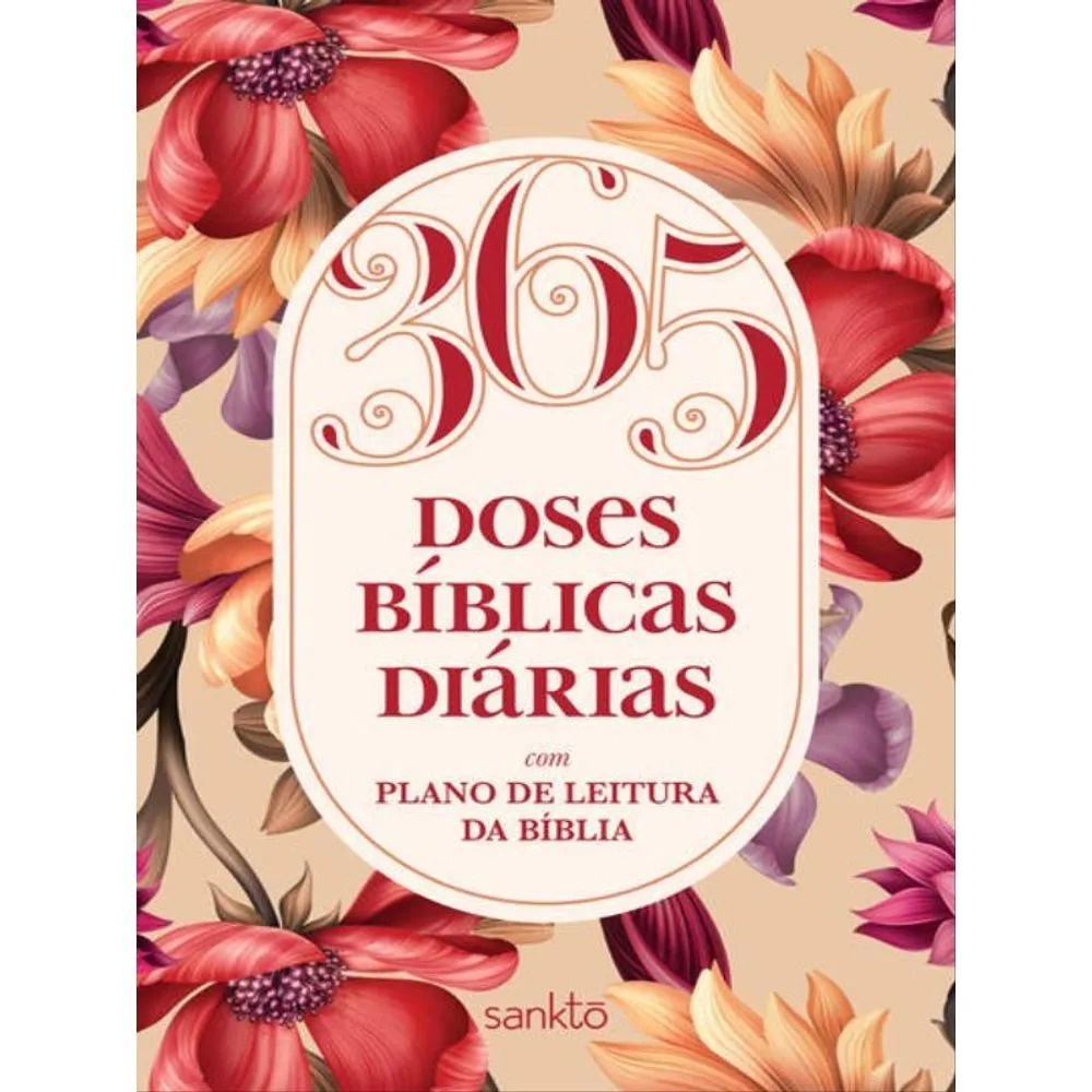 Devocional 365 Doses Bíblicas Diárias | Capa Dura | Floral Rosé em Oferta na Shopee