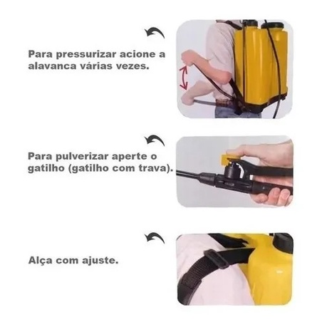 Bomba Costal Pulverizador Agricola Manual 20 Litros Noll