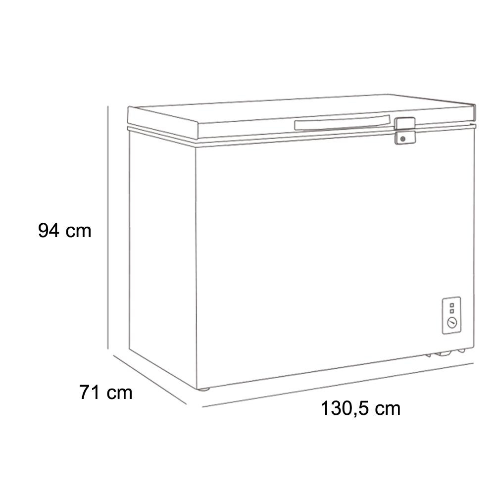 Detalhes do Freezer Horizontal 2 Portas Fricon 411L HCEB411V Branco