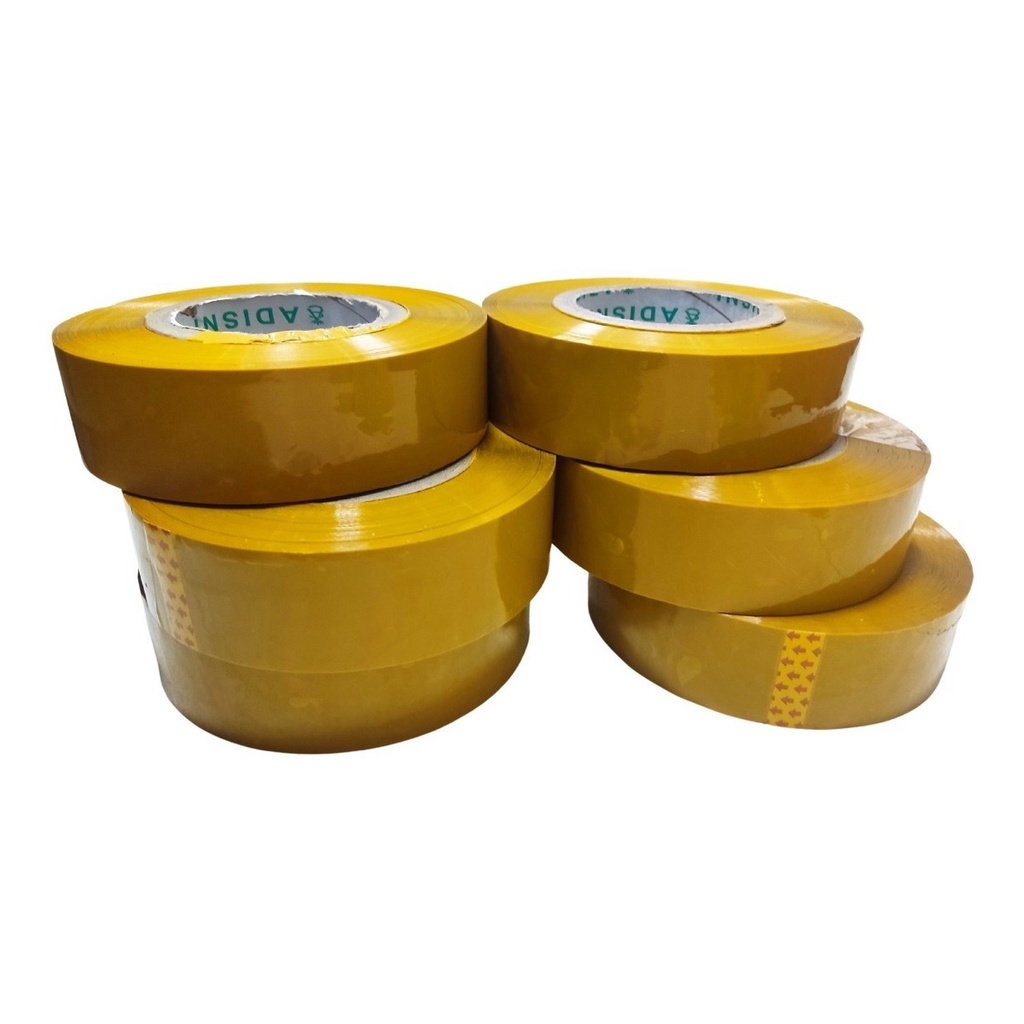 Imagem Kit 10 Fita Marrom 45cm X 500m Embalar Caixa Atacado Env 24h