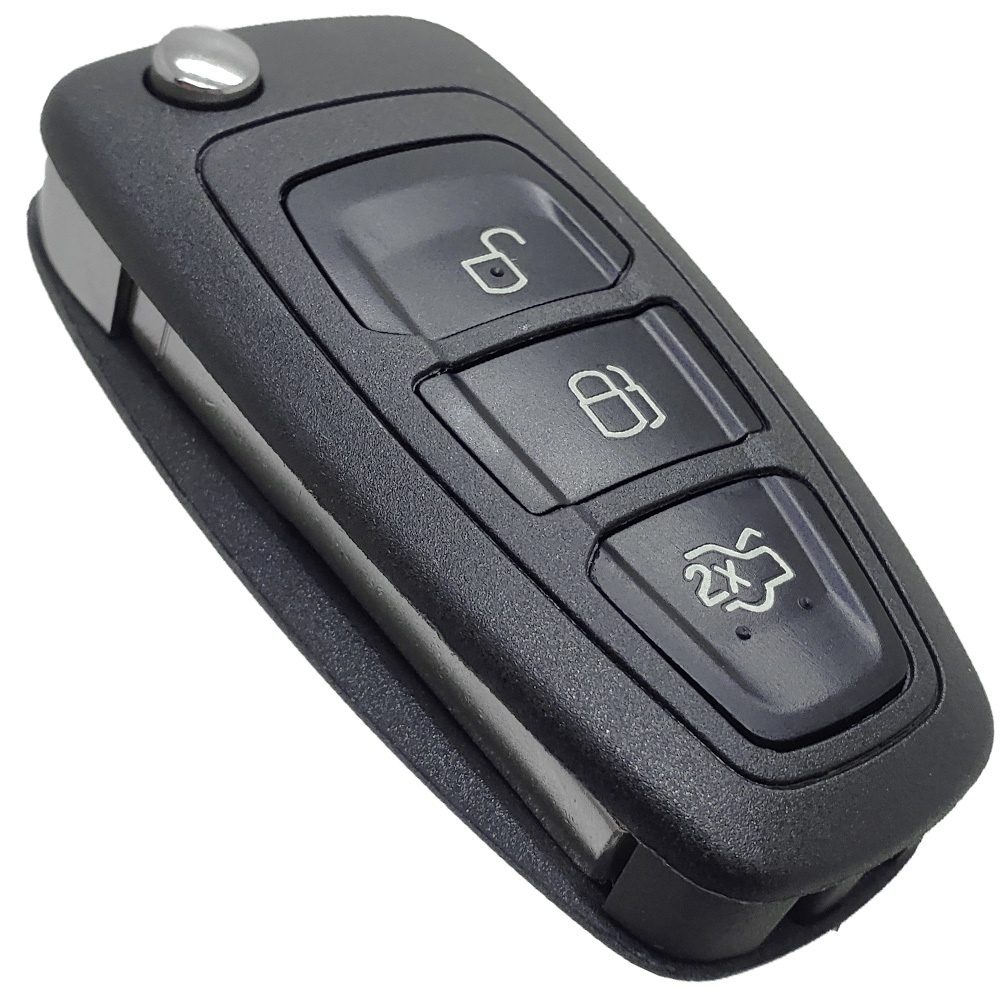 Carcaça Oca Chave Canivete Controle Ranger Focus 3 Botões